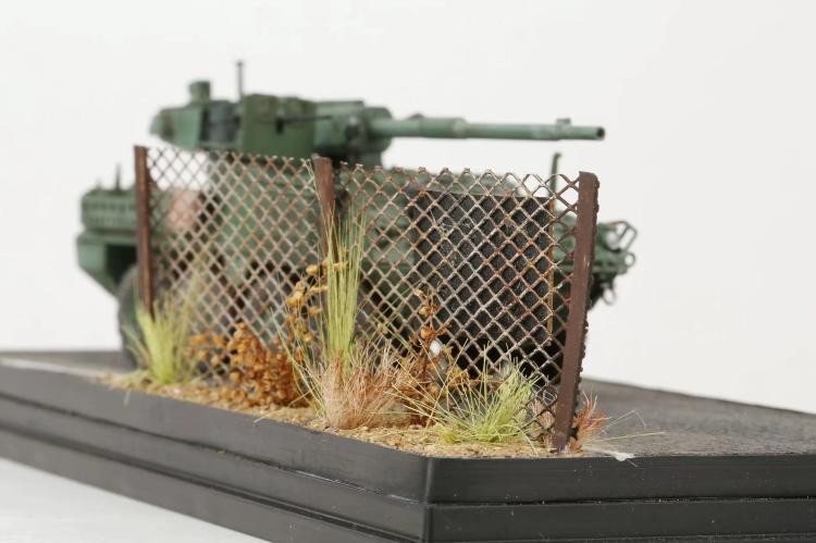 1/72 US M1128 Stryker Mobile Gun System with Baseplate Scene Finished Model