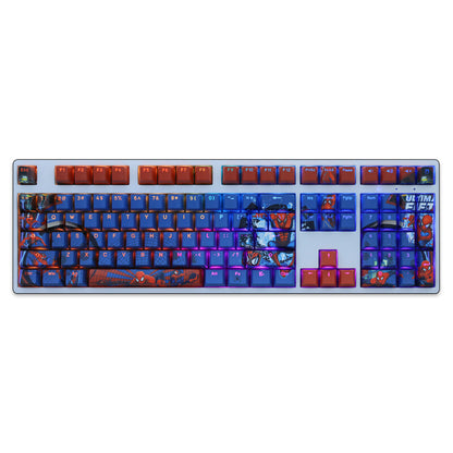 NEW Spiderman 108 PBT Translucent Keycaps OEM Height F/Mechanical Keyboard