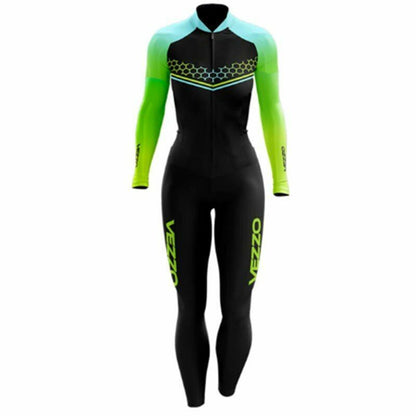 Clothing Cycling Skinsuit Women's Long Triathlon Sets Gel Pink Pad Jumpsuit Kits