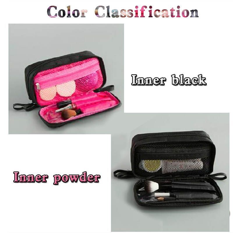 Cosmetic Bag Large Nylon Waterproof Toiletries Organizer Makeup Purse 19*10*7 CM