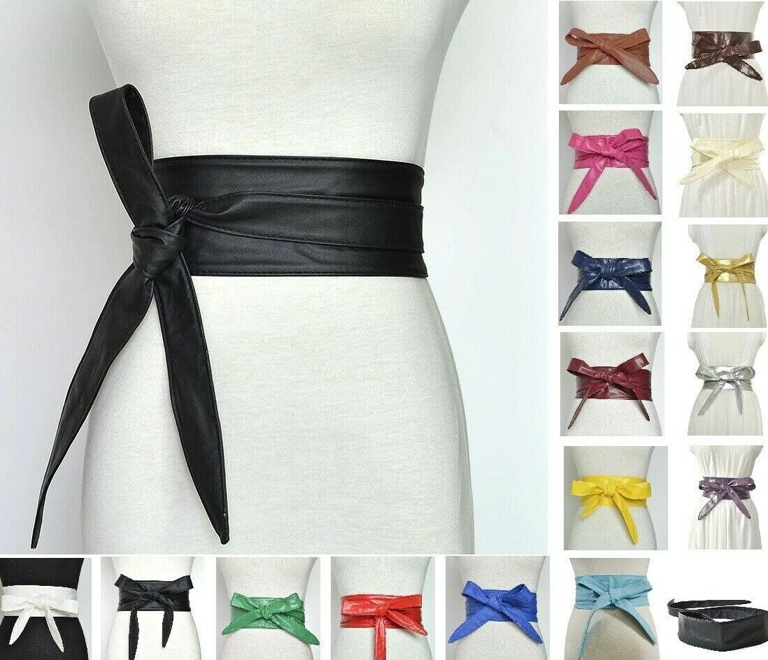 Women Corset Belt Ladies Wide Leather Waistbands Fashion Dress High Waist Wrap