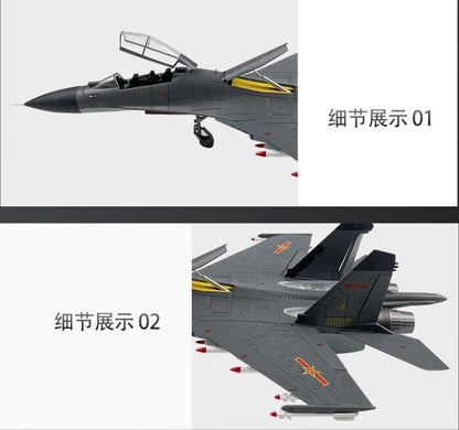 1:60 38CM China J-11B Fighter Airplane Diecast Military Aircraft Plane Model
