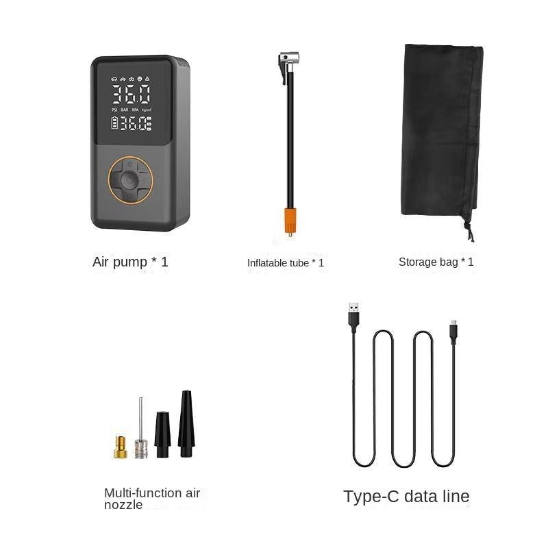 portable car inflation pump, intelligent wireless tire inflation pump