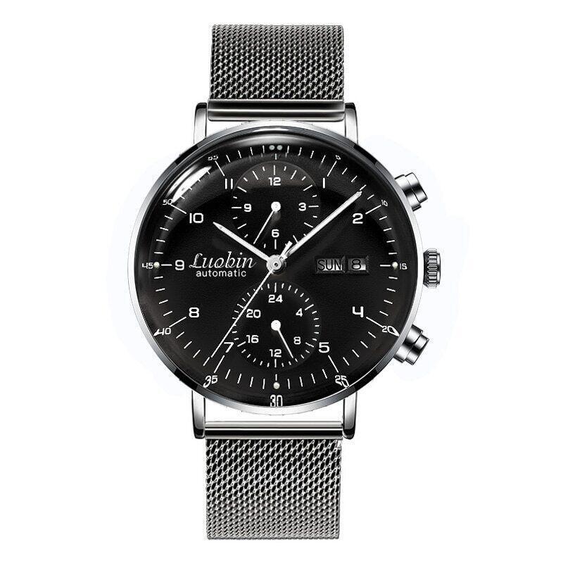 Automatic Men's Mechanical Luxury Watch Buisness 3atm Hour Date Month Multi Dial