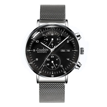 Automatic Men's Mechanical Luxury Watch Buisness 3atm Hour Date Month Multi Dial