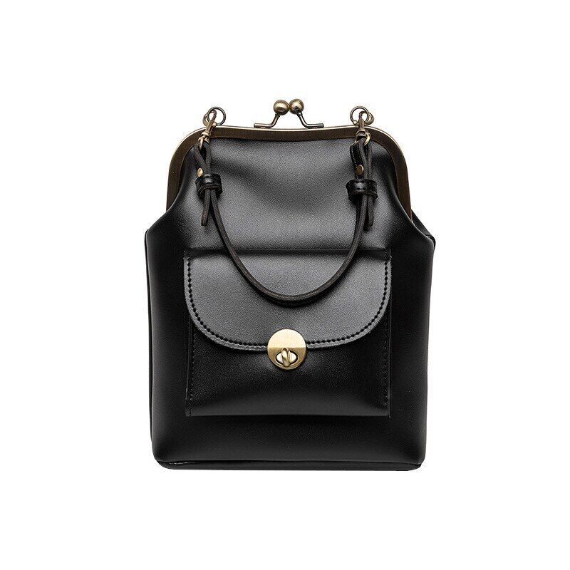 Clip Bags Women PU Leather Shoulder Crossbody Bag Ladies Handbag Female