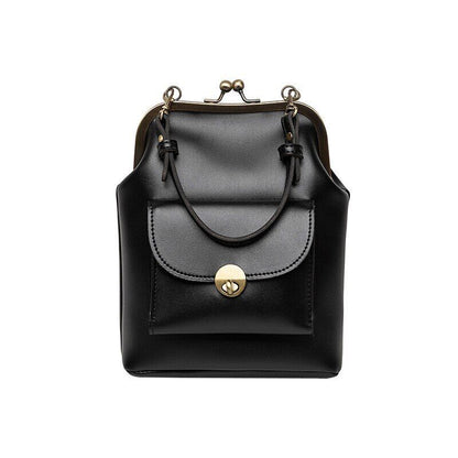 Clip Bags Women PU Leather Shoulder Crossbody Bag Ladies Handbag Female