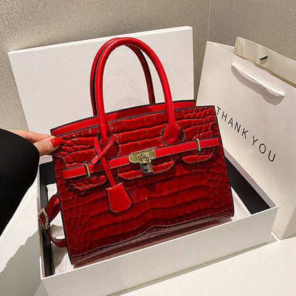 High Quality Lock Handbag Women's Tote Bags,Purse,Fashion Satchel/Top Handle Bag