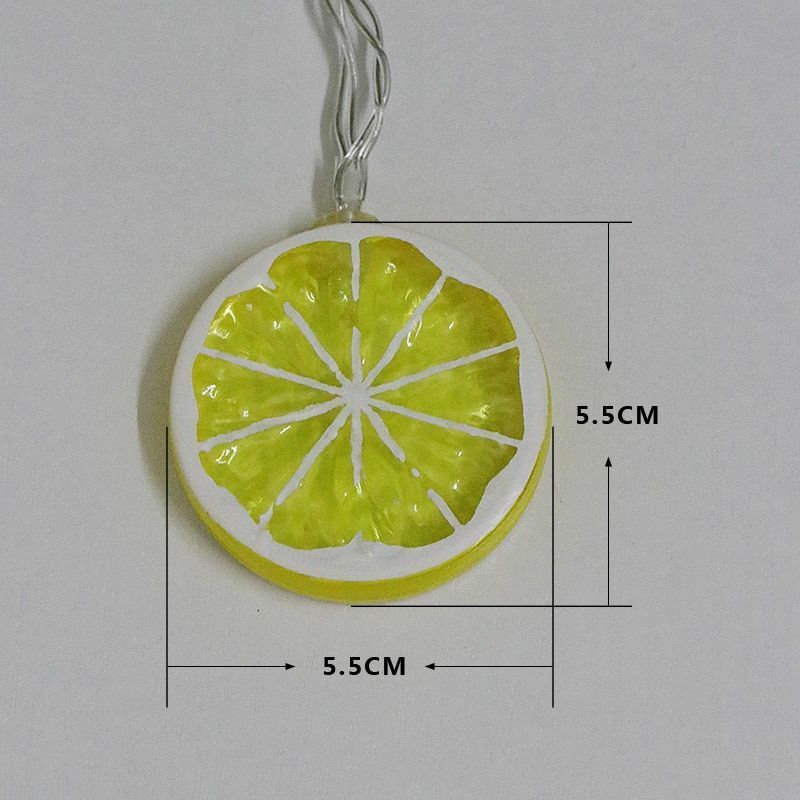 LED Lemon String Light 3M Shape Fairy Warm White Strip Battery USB Operated Wire