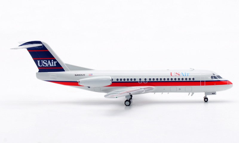 1:200 InFlight USAir Fokker F-28-4000 N493US Airplane Diecast Aircraft Model