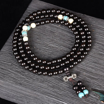 Natural Authentic African Ebony Purple Sandalwood Bracelets Men Women Beads
