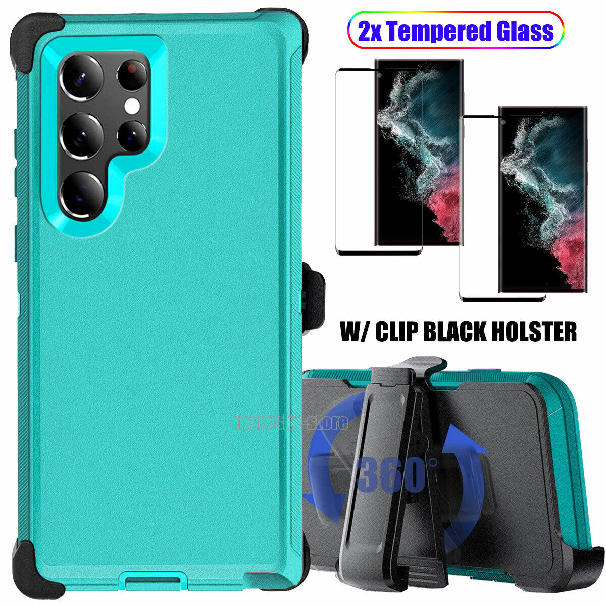 For Samsung Galaxy S22 Ultra Plus 5G Case Shockproof Clip Holster Phone Cover