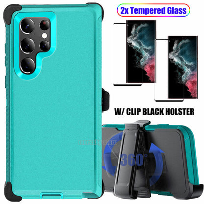 For Samsung Galaxy S22 Ultra Plus 5G Case Shockproof Clip Holster Phone Cover