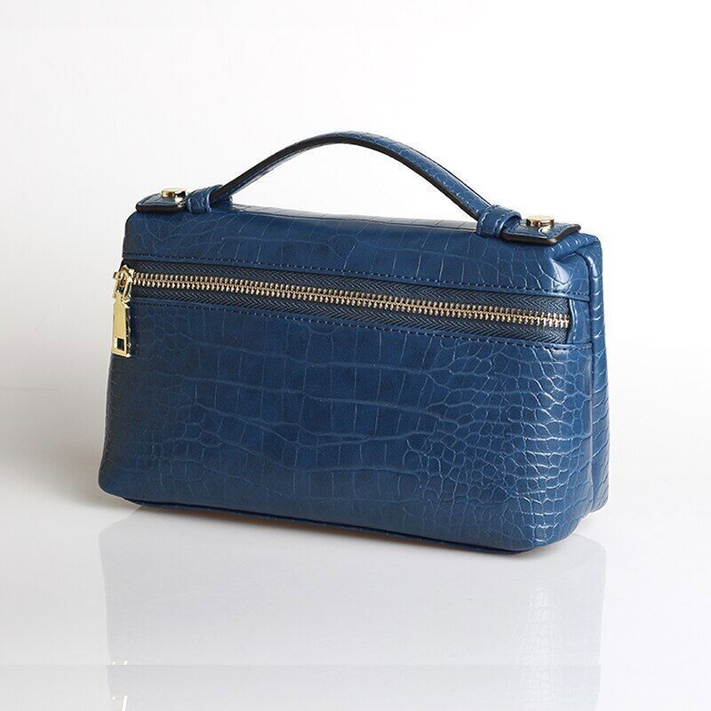 Pattern PU Leather Clutch Bag Women Trendy Make Up Handbag Purse Bag