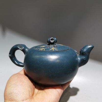 vintage chinese yixing purple clay teapot zisha ceremony pine needle teaware art