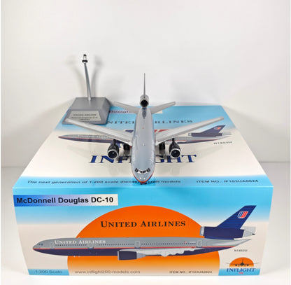 1:200 InFlight United Airlines DC-10 N1853U Airplane Diecast Plane Model