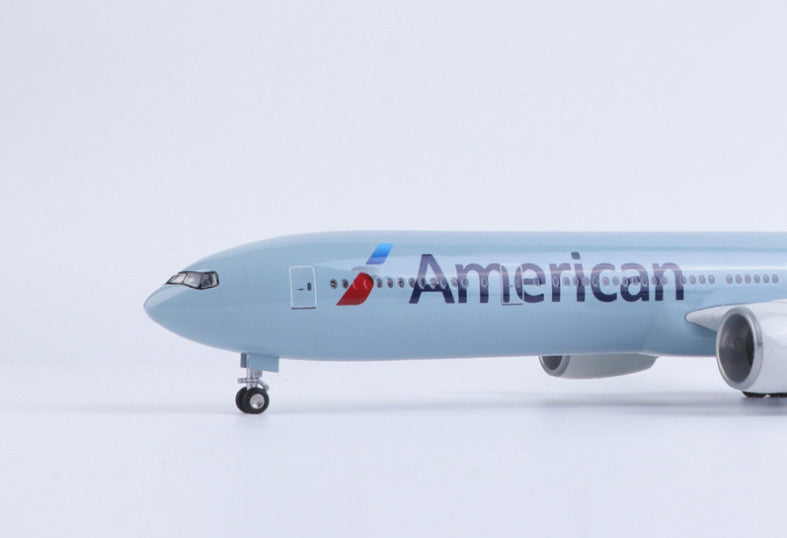 47CM 1:157 American BOEING 777-300ER Airplane Landing Gears Resin Plane Model