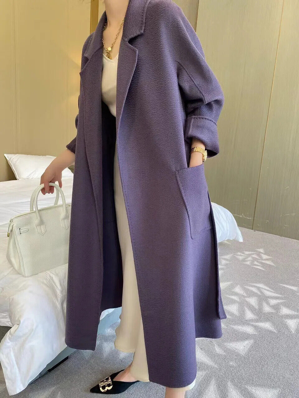 Wool Coat Female Women's Cashmere Coat Autumn Winter Cashmere Coat