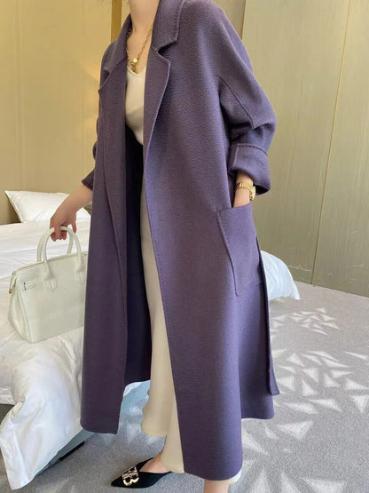 Wool Coat Female Women's Cashmere Coat Autumn Winter Cashmere Coat