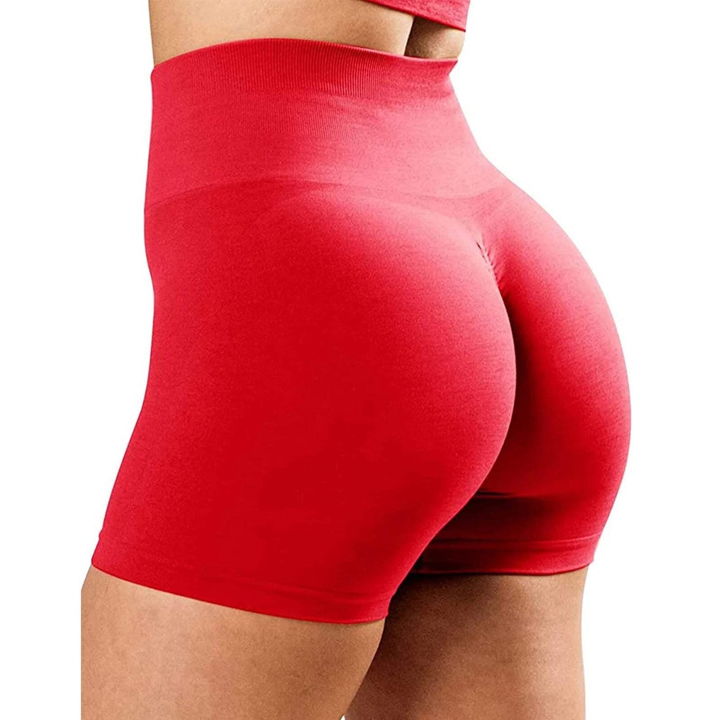 High Waist Seamless Yoga Shorts Scrunch Lift