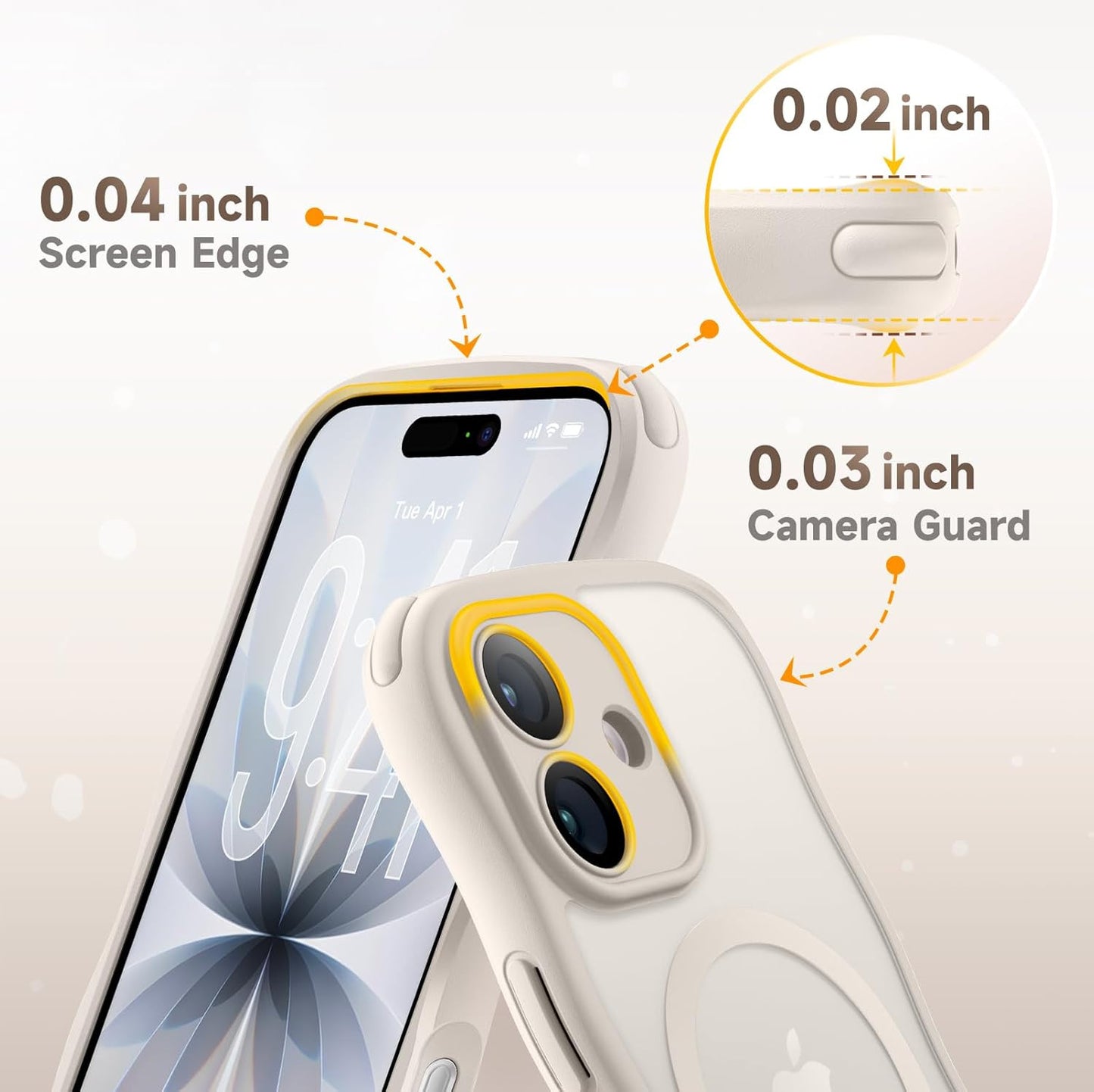 For Iphone 17 Case for Women Girls,【Compatible with Magsafe】,【Camera Control】,【F