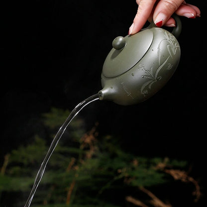 180ml Yixing Purply Clay Teapot Chinese Kung Fu Tea Set Kettle Tea Ceremony