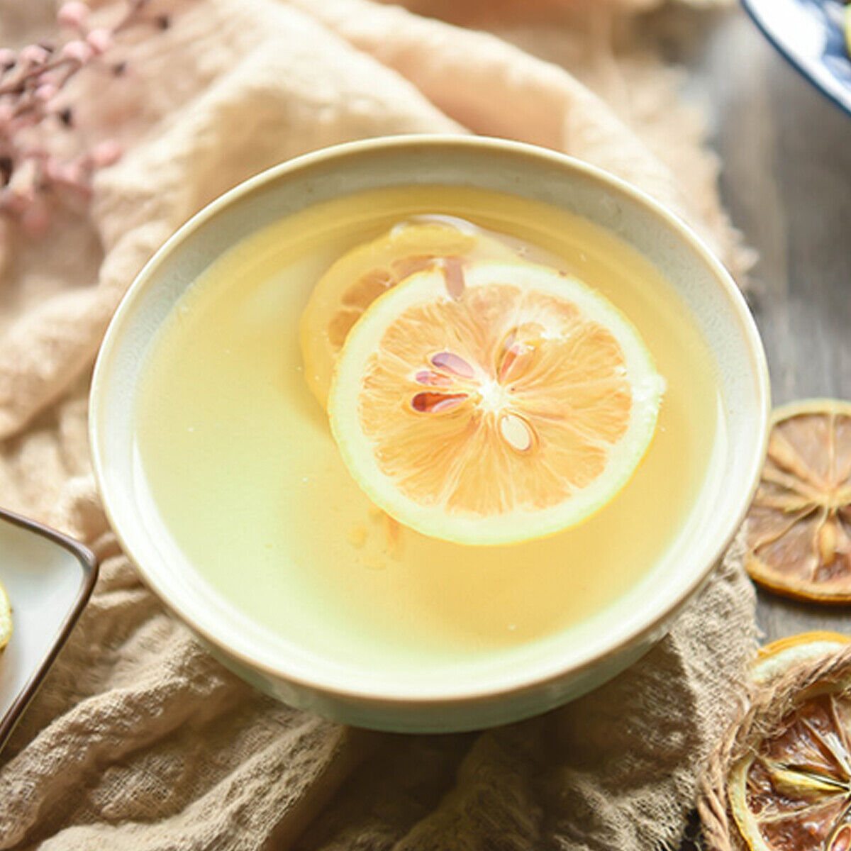 Lemon Tea Lemon Slices Dried Fruit Tea Freshly Soaked Scented Tea Healthy Food