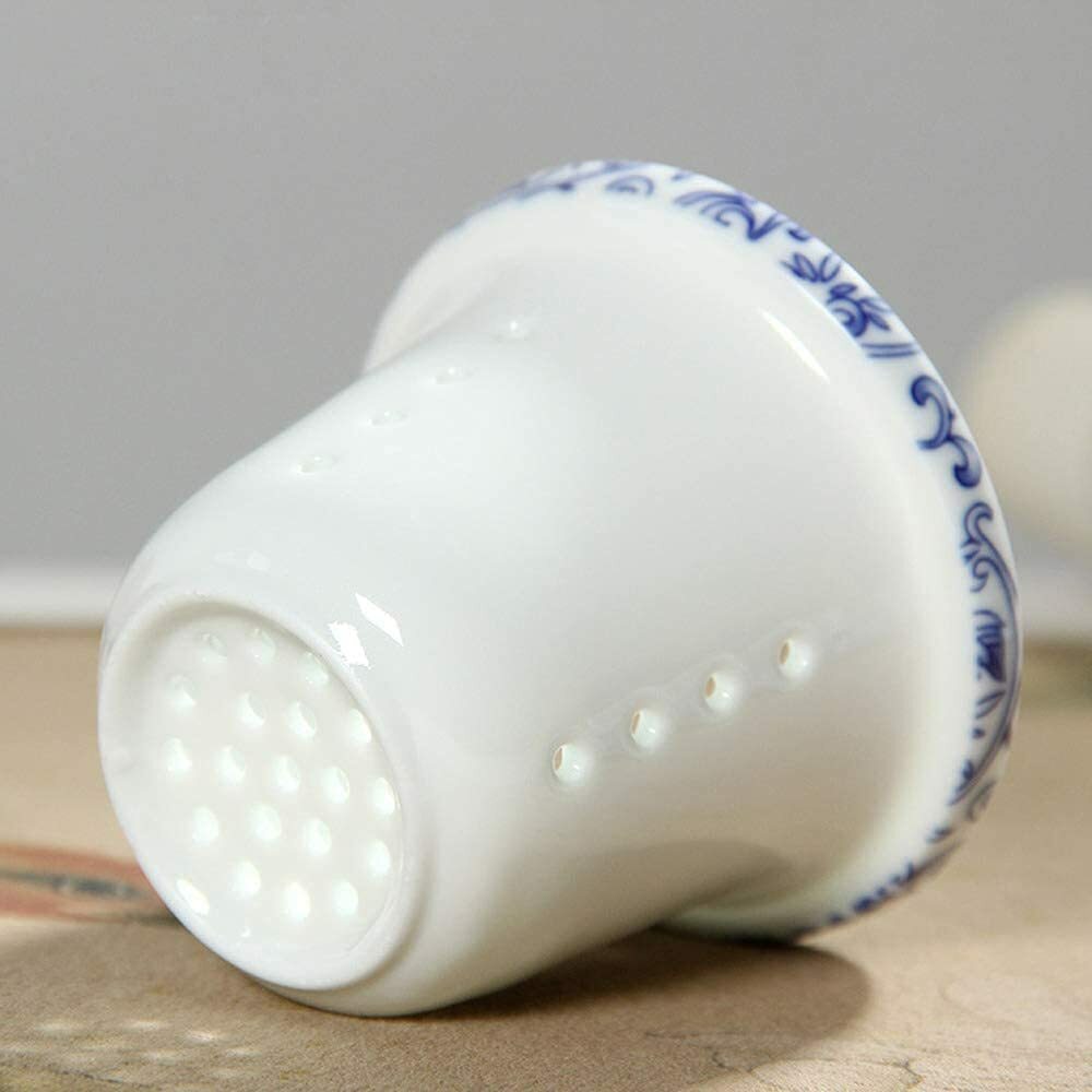 260ml Chinese Porcelain Tea Cup Set Saucer Lid Infuser Ceramic Teacup Tea Filter
