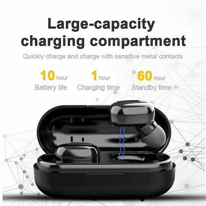 Waterproof Bluetooth 5.0 Earbuds Headphones Wireless Headset Noise Cancelling US