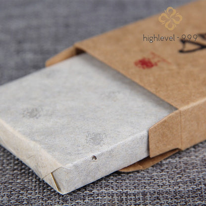 50g Ripe Pu'er Tea Mini Brick Dry Stored Yunnan Yiwu Old Tree Golden Tea