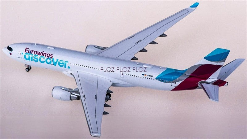 for JC Wings for Eurowings for Airbus A330-200 D-AXGB 1:400 Airplane Model