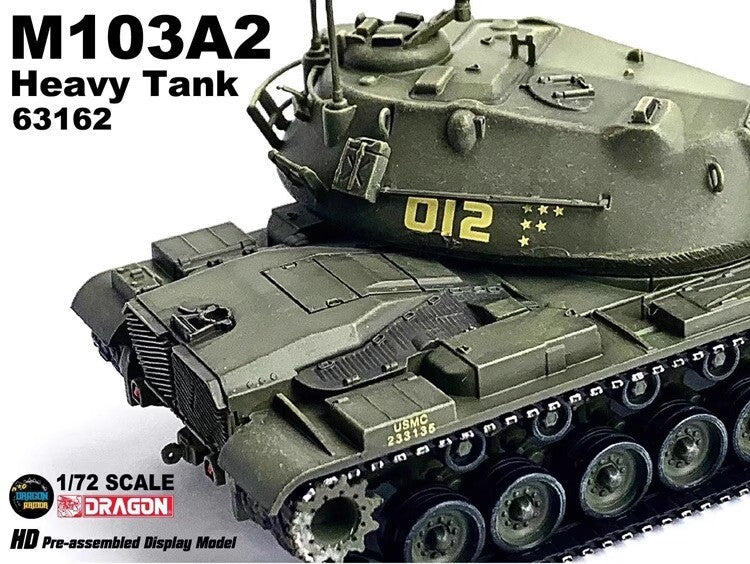 Dragon 1/72 American M103A2 Heavy Tank Ornament World Of Tanks 63162 Model Toys