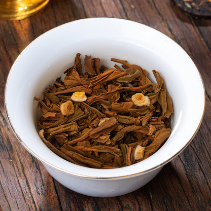 500g Lemon Black Tea Ancient Tree Yunnan Dianhong Small Tea Cake