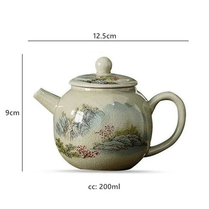 Ceramic Teacup Handmade Gaiwan Chinese Tea Tureen Tea Cups Tea Set Cover Bowl