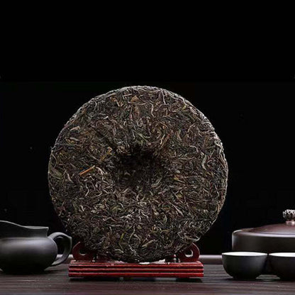 357g Iceland Mengku Pu-erh Raw Tea Cake Yunnan Qizi Ancient Tree Puerh Shengcha