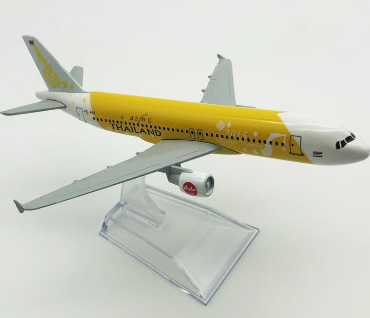16CM THAILAND AIRBUS A320 Passenger Aircraft Plane Diecast Airplane Model