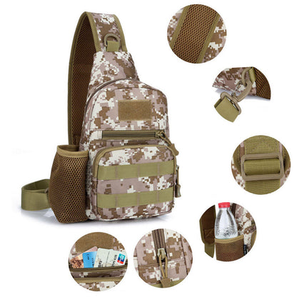 Men's Camouflage Shoulder Bag Outdoor Travel Military Sling Chest Pack