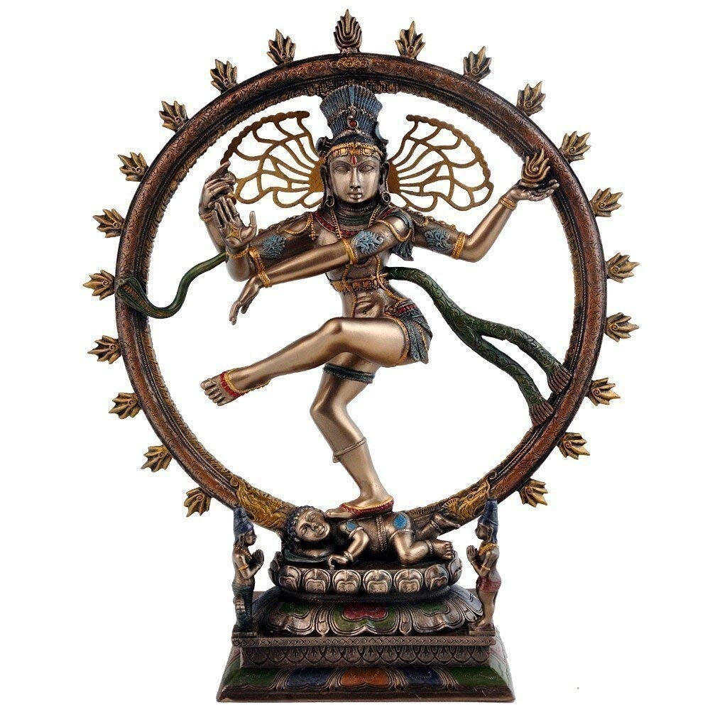 Hindu God Lord Resin Dancing Natraja Murti Shiva Idol Statute Figurine