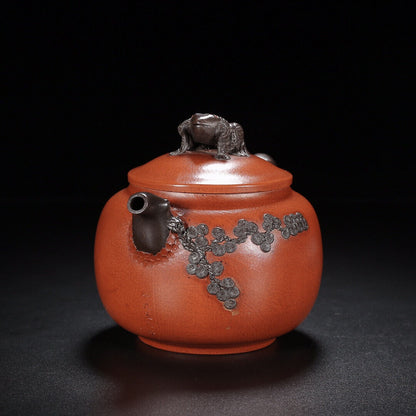 Chinese Yixing Zisha Clay Handmade Exquisite Teapot（纳财 底款：蒋蓉）