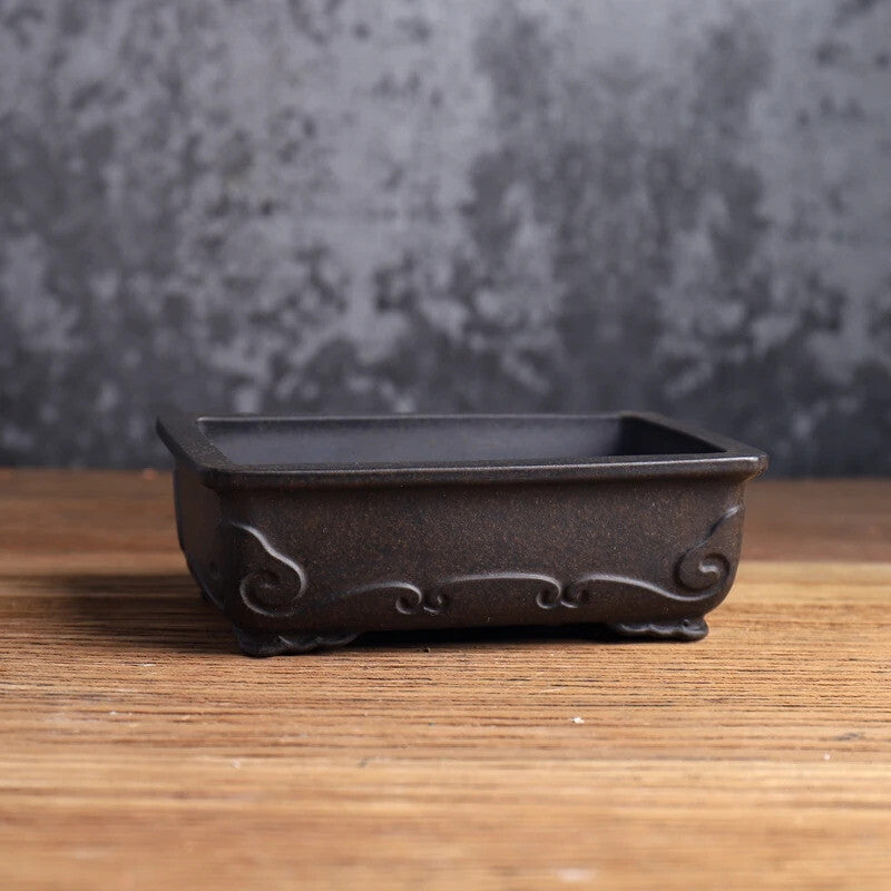 Ceramic Bonsia Flower Pot Garden Decoration Redware