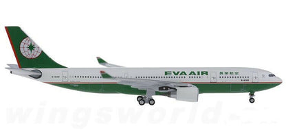 1:400 AeroClassics EVA AIR AIRBUS A330-200 Passenger Airplane Diecast Model