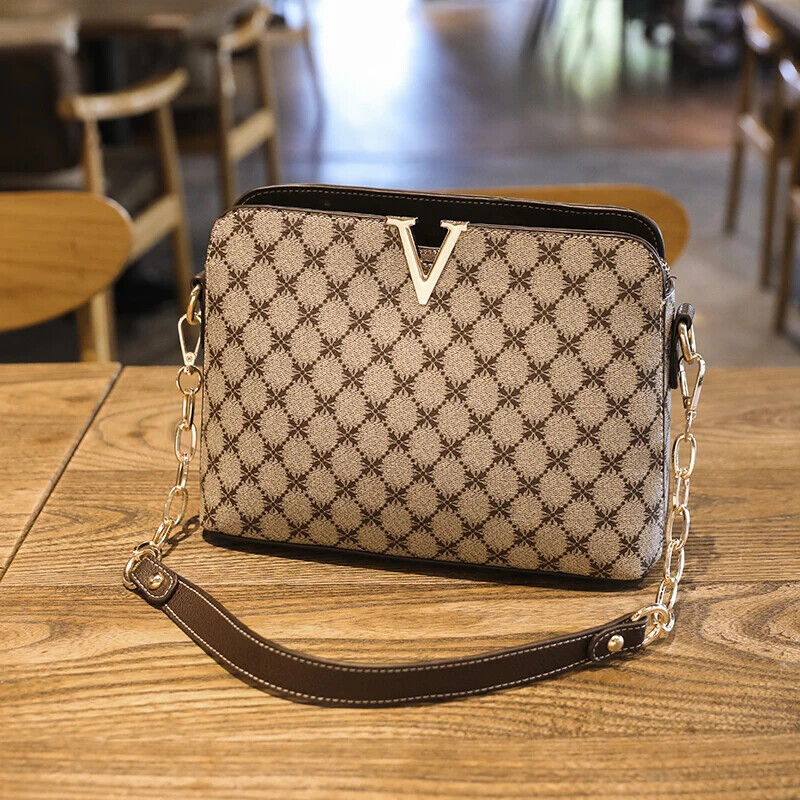 Shoulder Bag Women Crossbody Bags Fashion Chain Sling Ladies Plaid Handbags