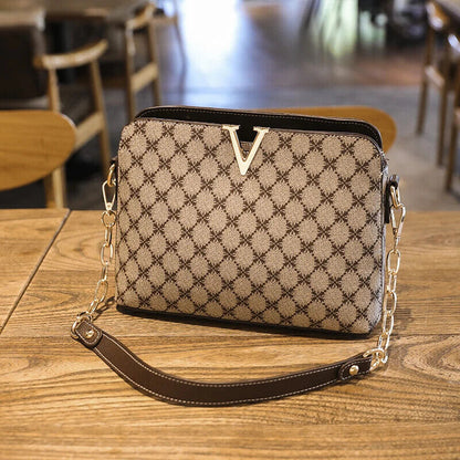 Shoulder Bag Women Crossbody Bags Fashion Chain Sling Ladies Plaid Handbags