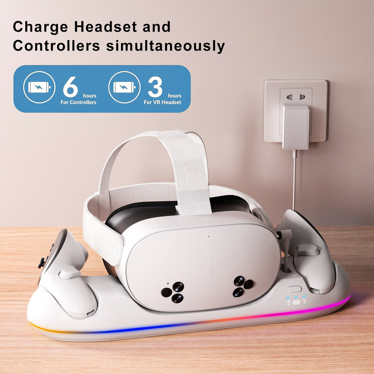Charging Stand Meta Quest 2/3/3S VR Handle Controller Accessories Storage Dock