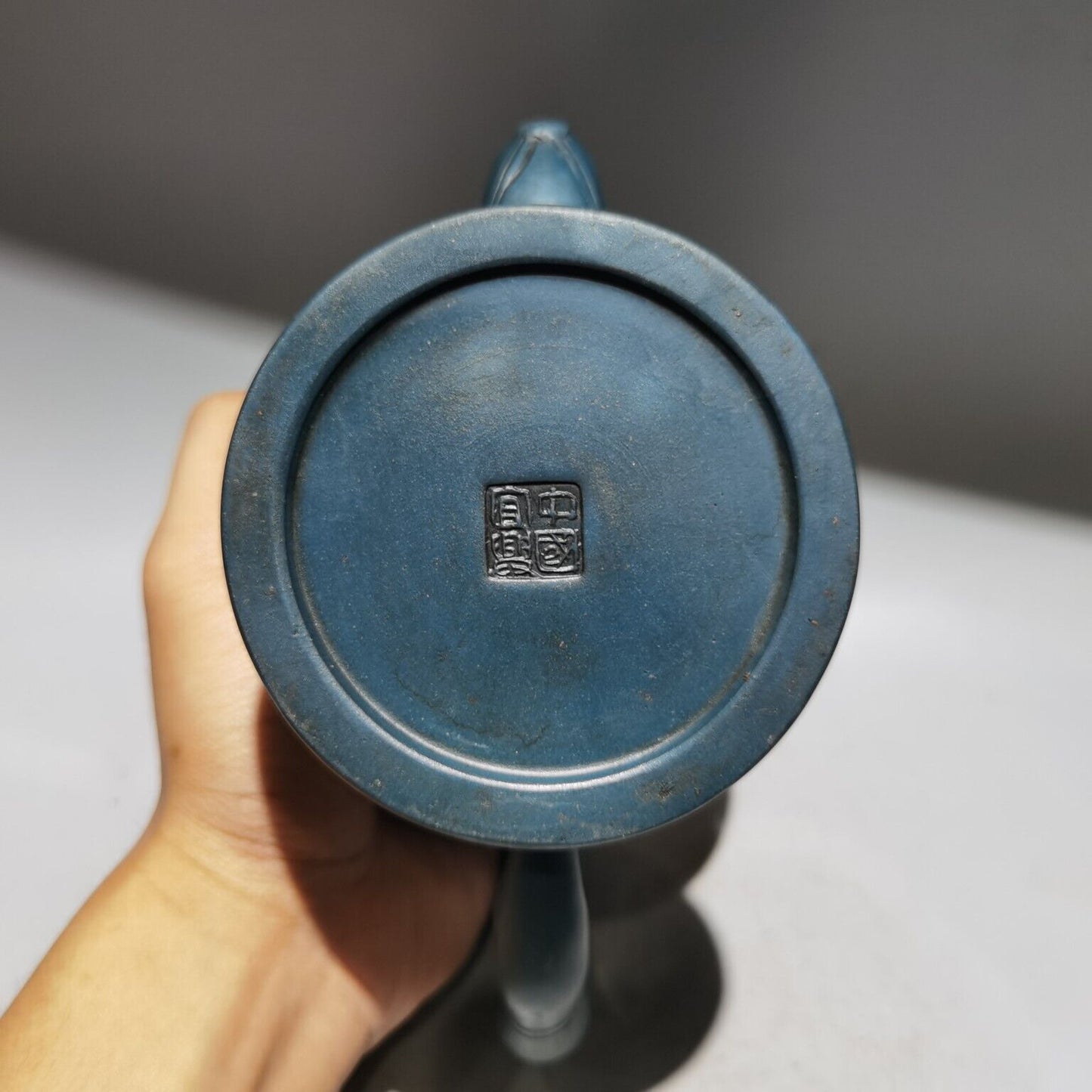 vintage chinese yixing purple clay teapot zisha ceremony frog lotus teaware art