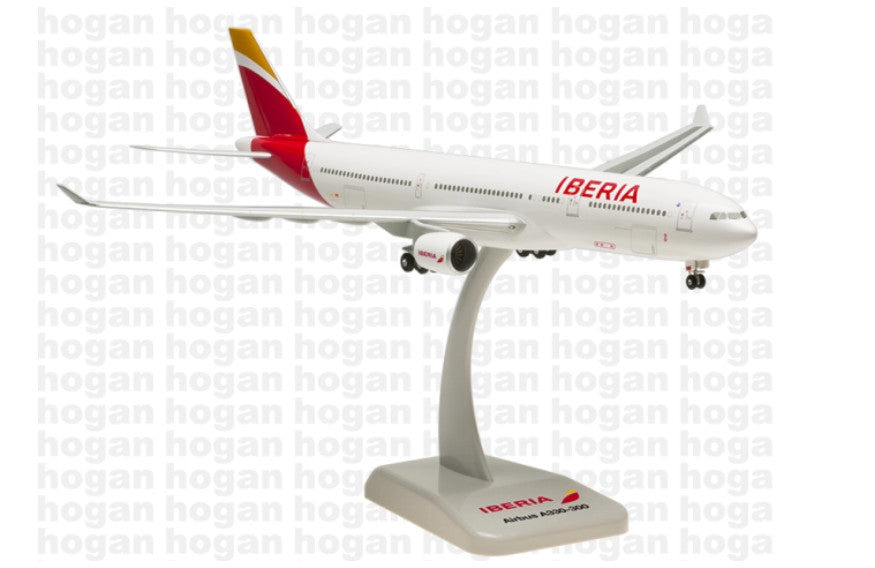 1:200 32CM Hogan IBERIA AIRBUS A330-300 Airplane ABS Plastic Aircraft Model