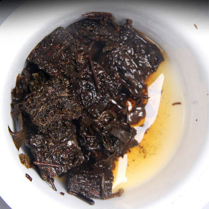 Aged Anhua Dark Tea 2016 Instant Hey Cha Mini Fu Zhuan Golden Flower Tea 200g