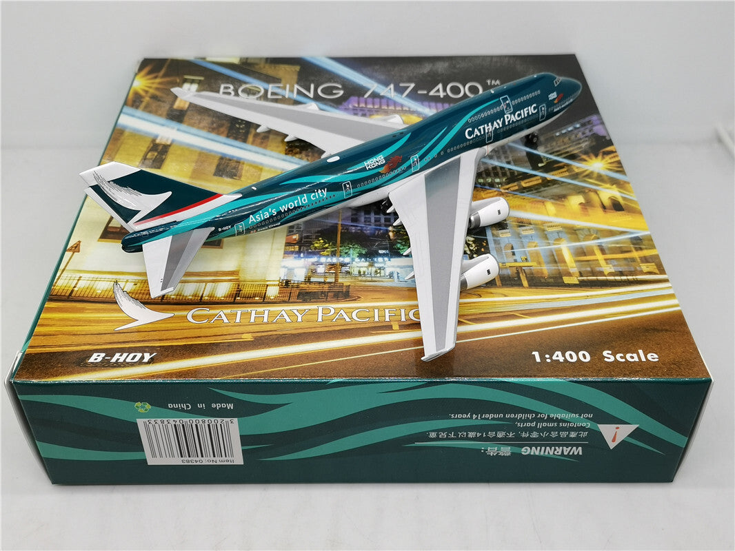 1:400 Phoenix CATHAY PACIFIC BOEING B747-400 Airplane Diecast Aircraft Model
