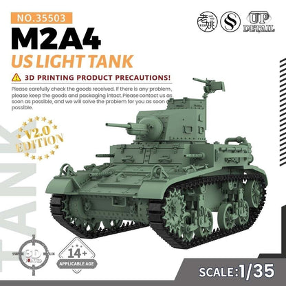 SSMODEL SS35503 1/35 Military Model Kit US M2A4 Light Tank V2.0