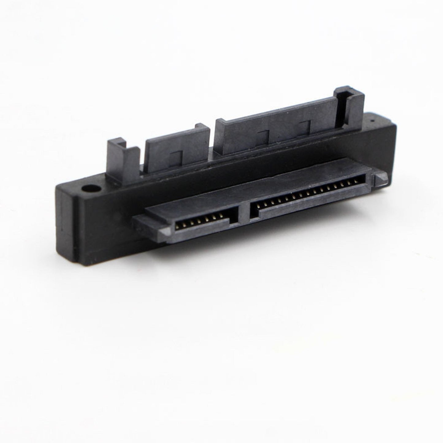 1 Pcs 90 Degree SATA 22Pin 7+15 Male to SATA 22Pin Female Connector Sata Adapter